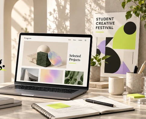 Minh họa nhóm Sinh viên: Thuyết trình & portfolio.