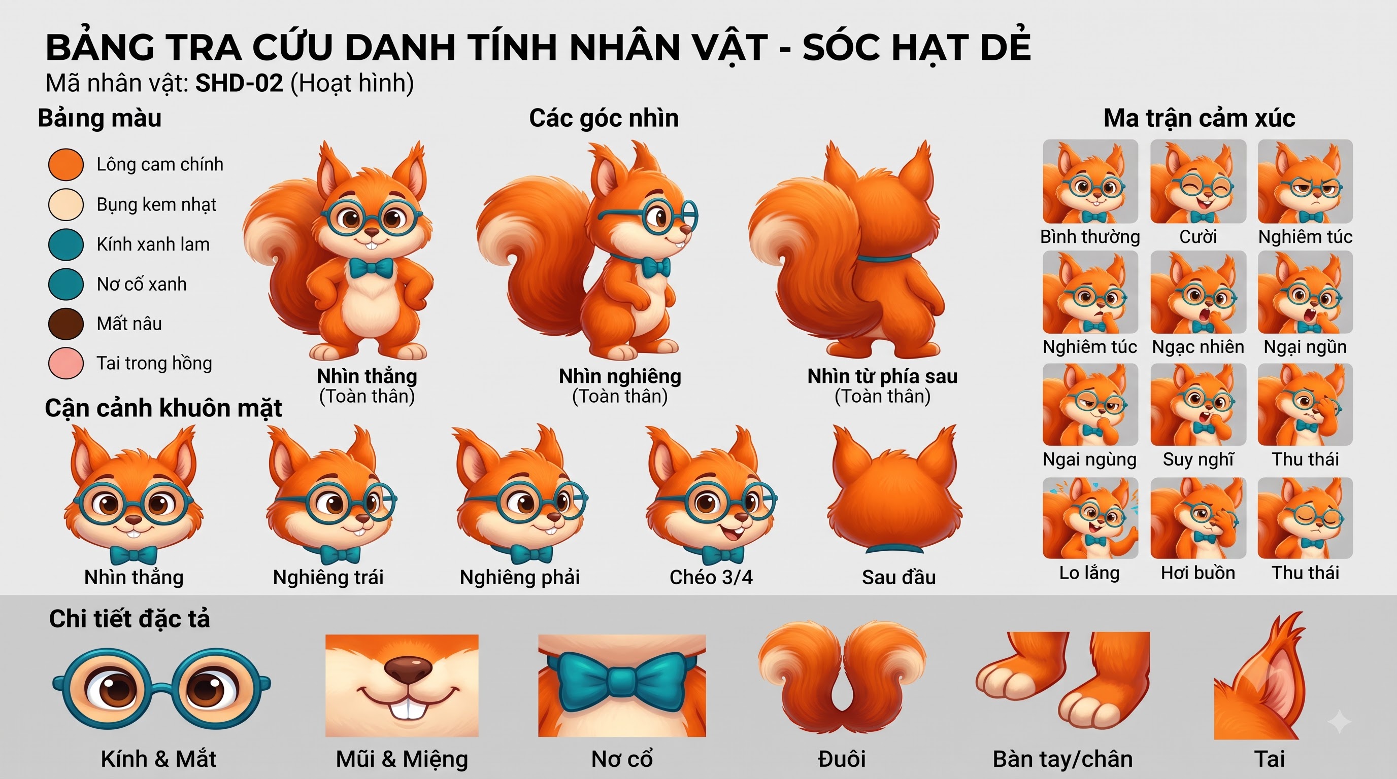 Demo minh họa: Nhân vật hoạt hình: Sóc Hạt Dẻ
